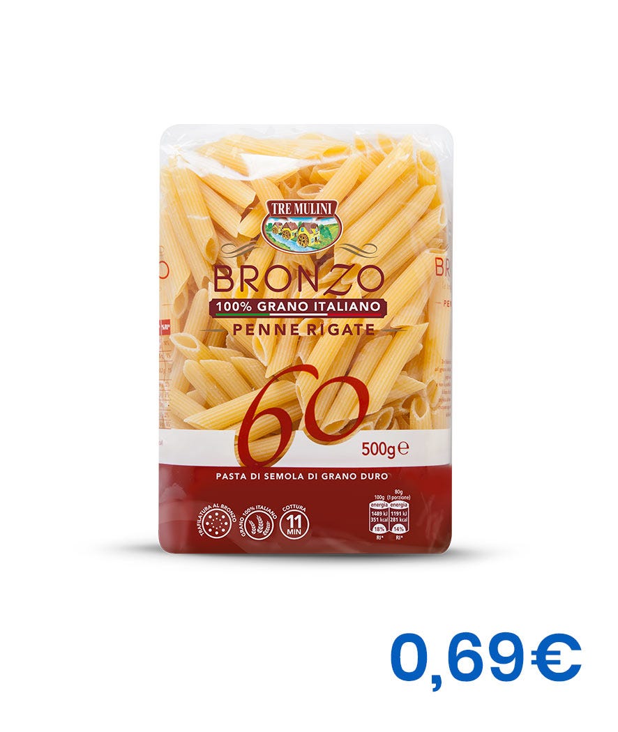 Penne rigate trafilate al bronzo 500 g