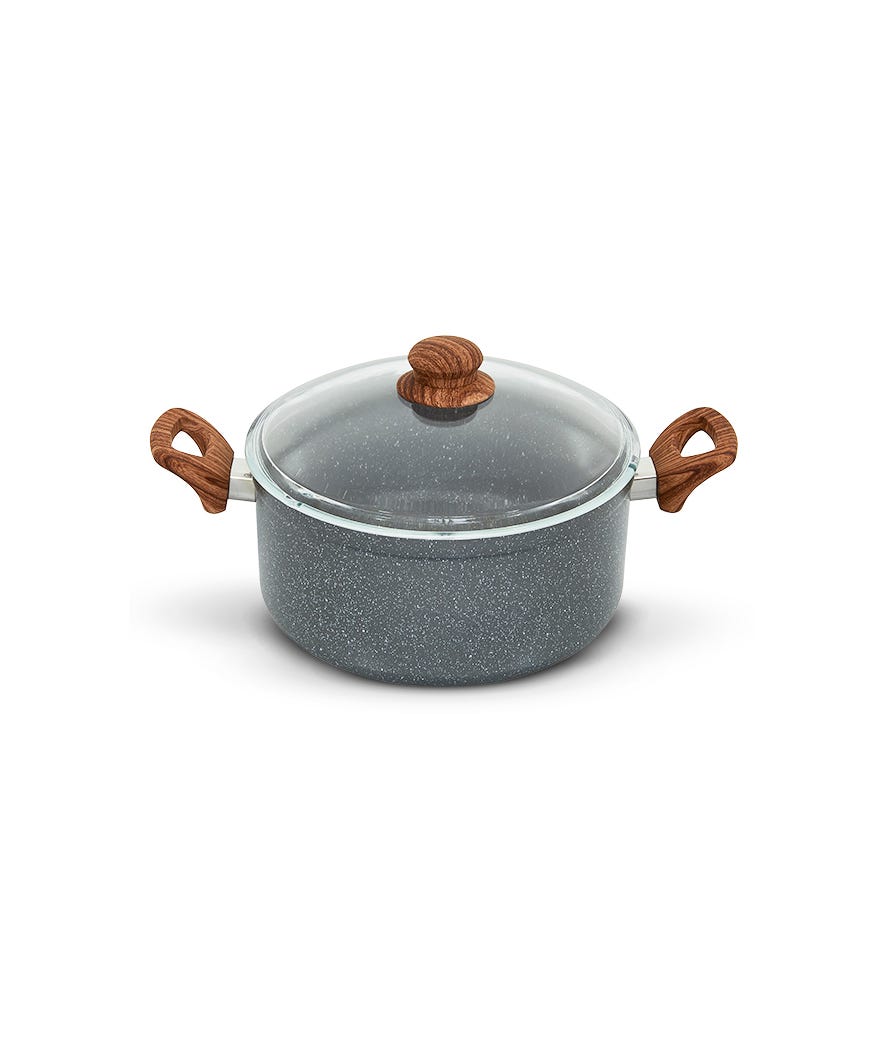 Sistema Casa Casseruola da 24 cm in alluminio con coperchio