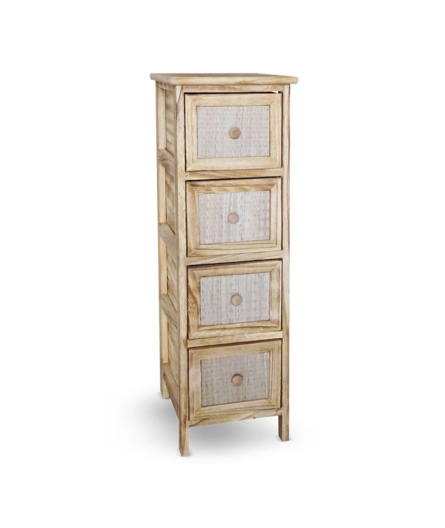 Cassettiera con 4 cassetti ''Vicino a te'' legno
