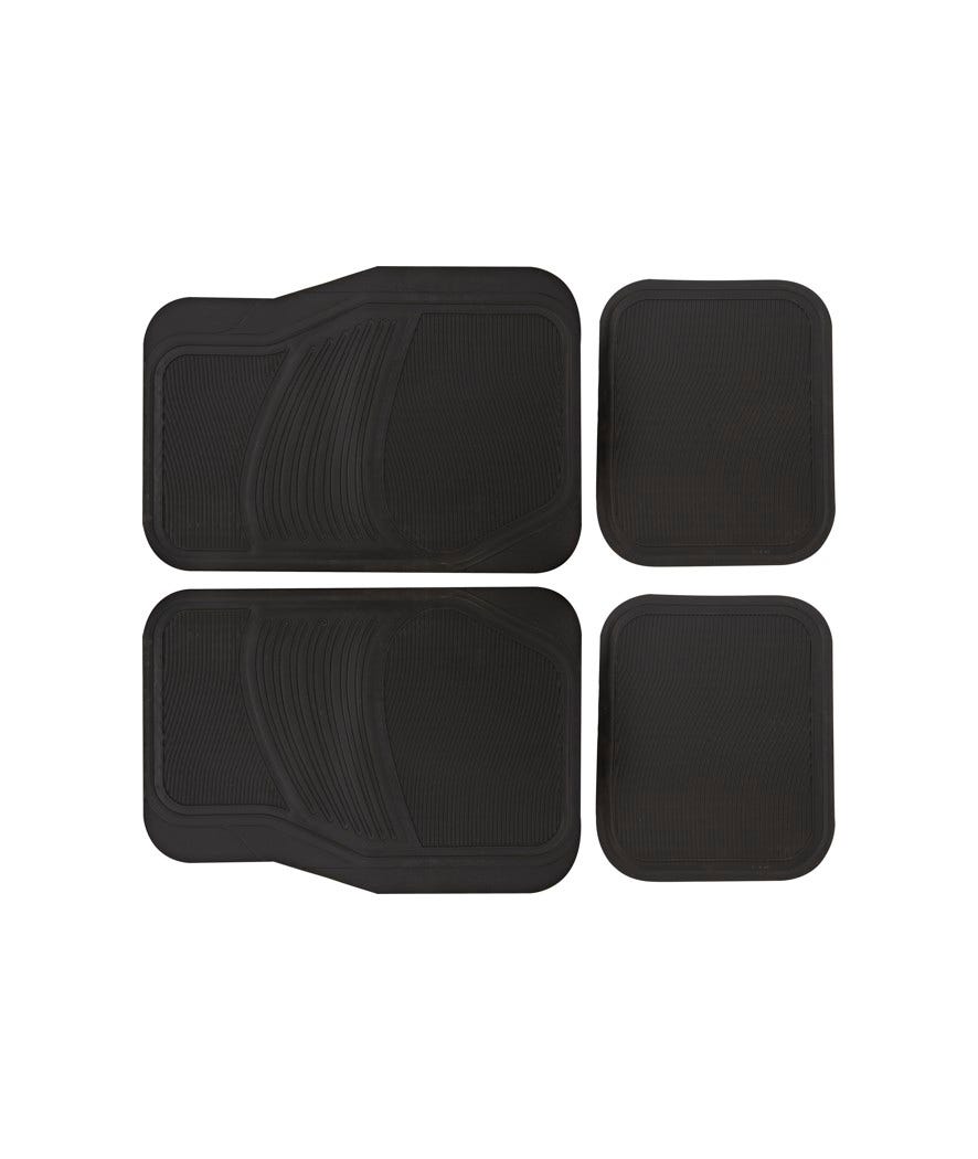 Set 4 tappetini auto in pvc nero
