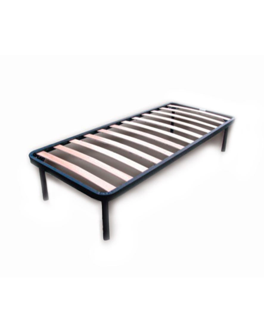Rete letto singola 80x190x30cm Marte nero
