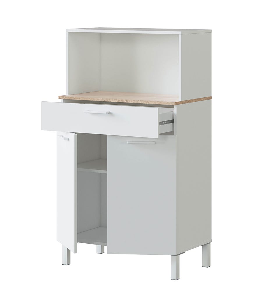 Armadio da cucina con 2 Ante 1 Cassetto e 1 Ripiano 