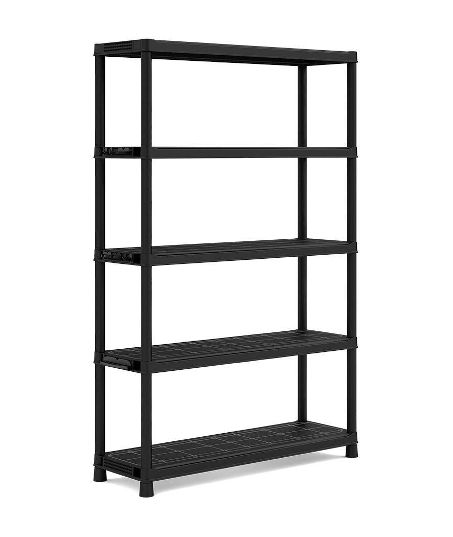 Scaffale con 5 ripiani plus nero