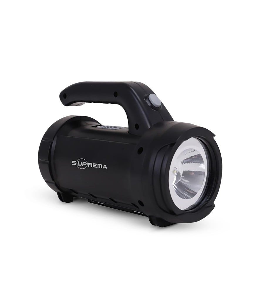 Torcia LED con kit attrezzi interno nero