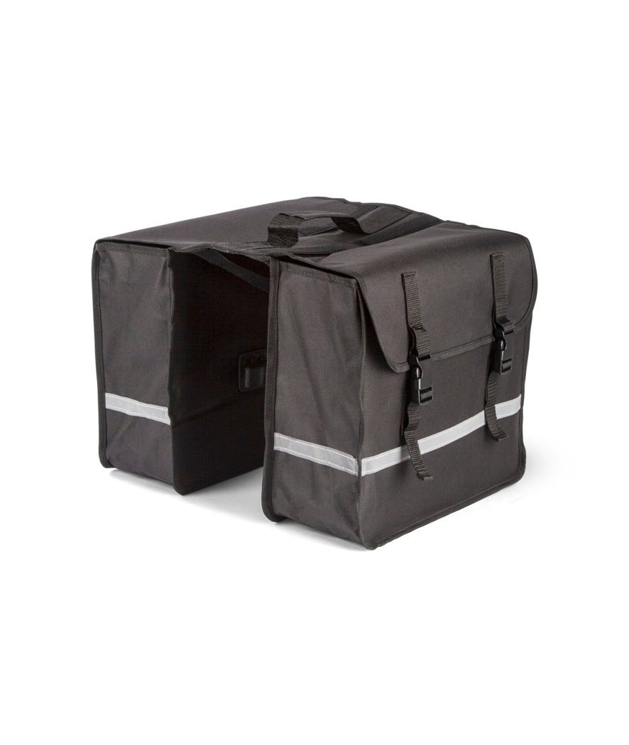 Borsa doppia per bici nero