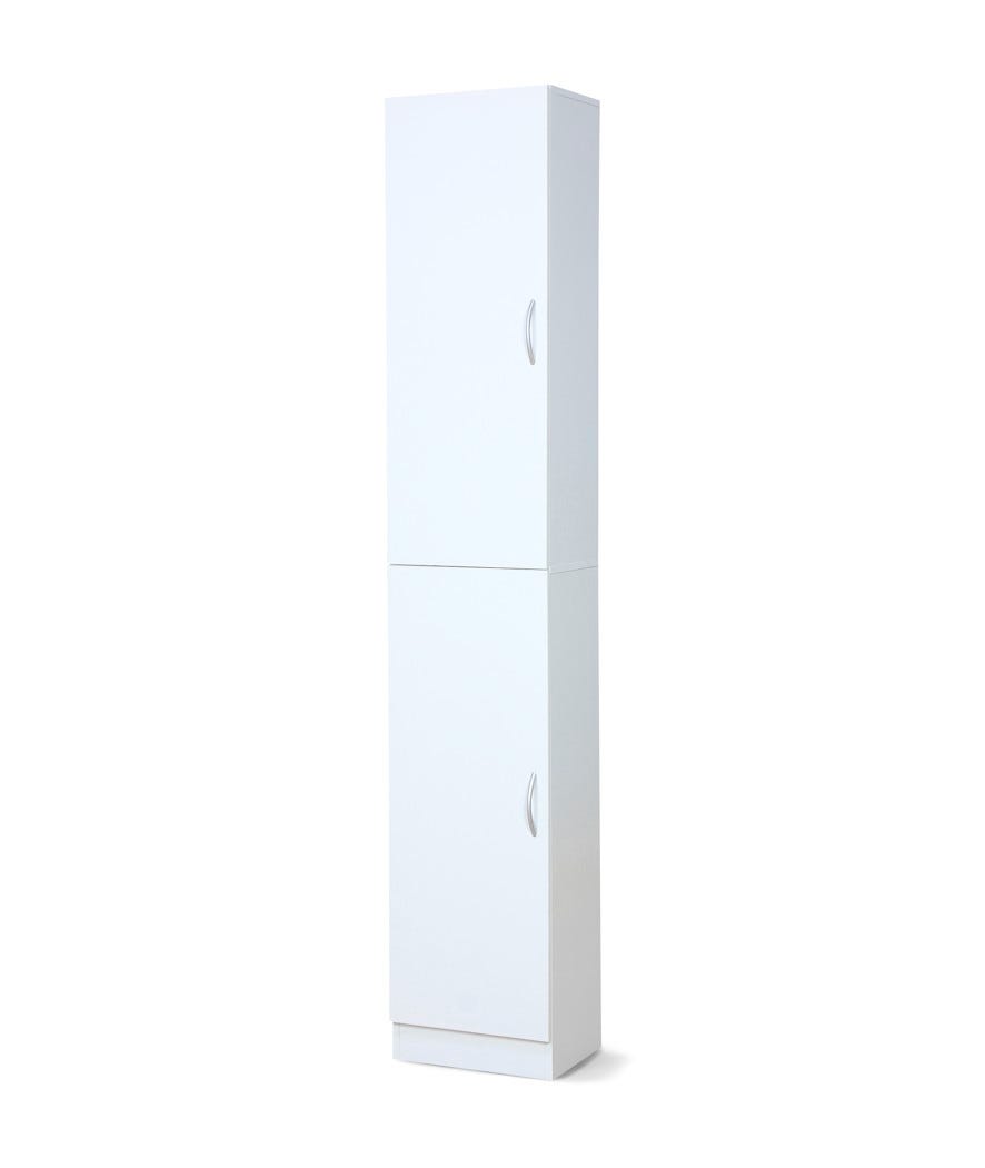 Mobile colonna con 2 ante bianco
