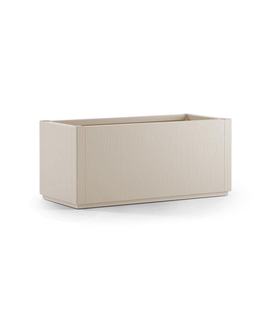 Fioriera rettangolare gesso