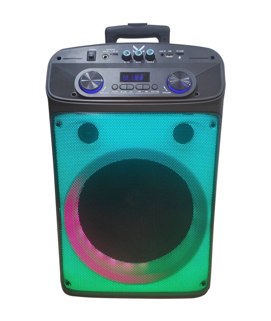 PARTY SPEAKER TROLLEY FLAME T55 nero