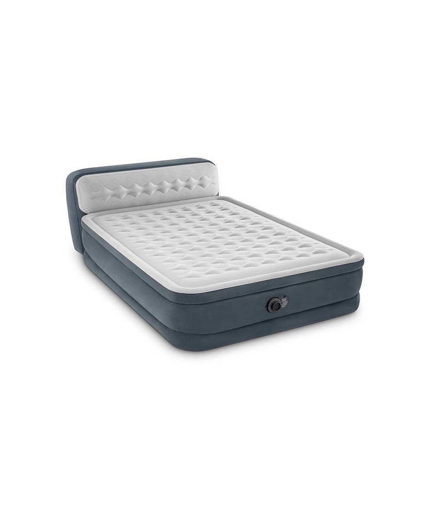 Materasso matrimoniale Dura Beam prime comfort con testiera grigio