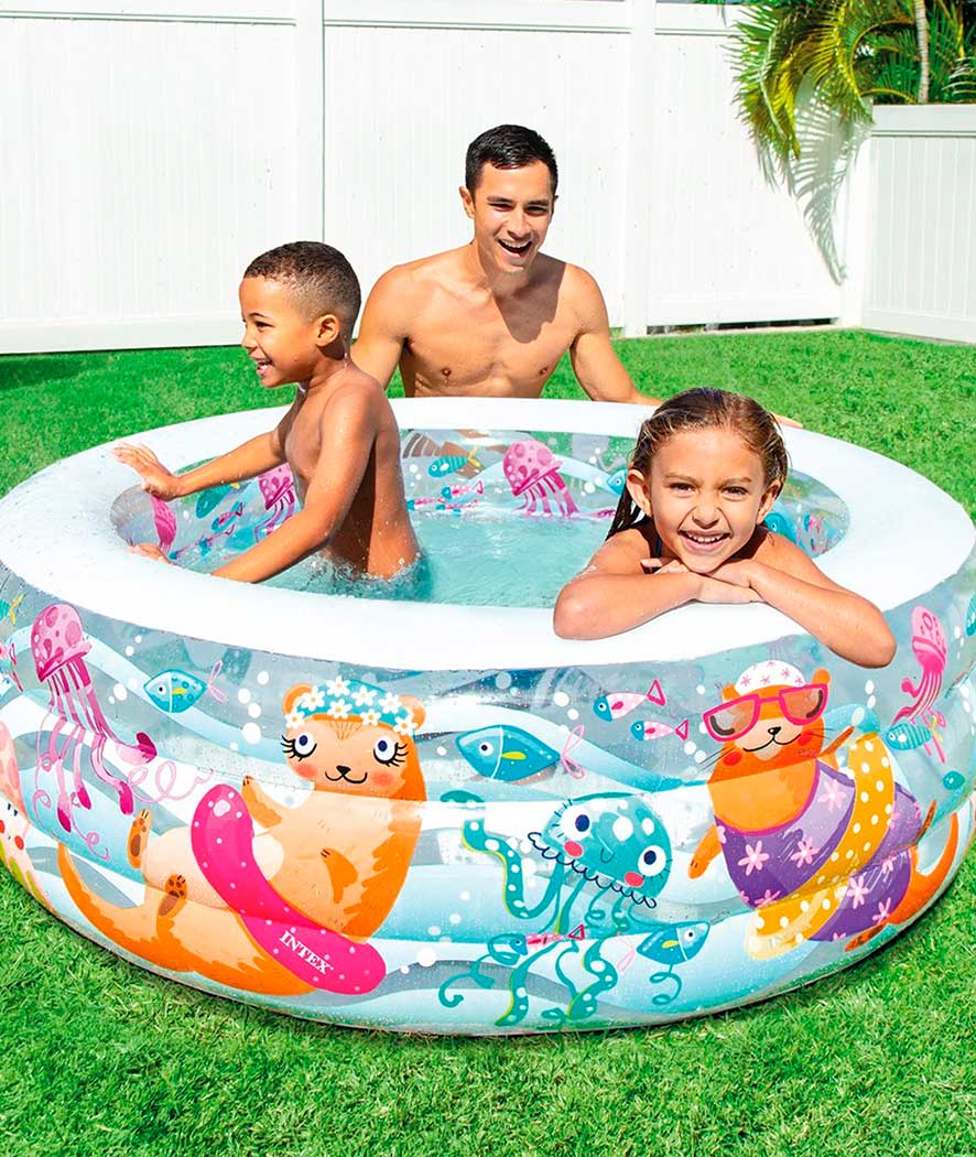 Piscina baby acquario azzurro