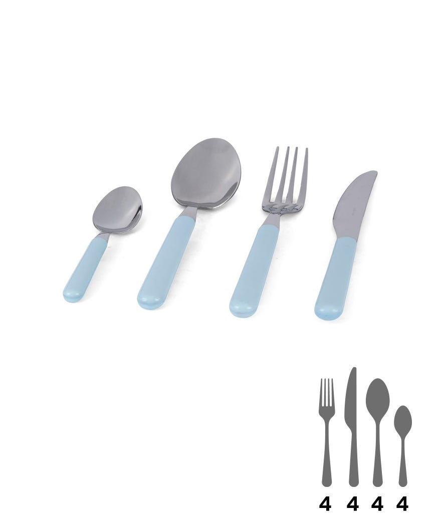 Sistema Casa Set 16 posate in acciaio inox
