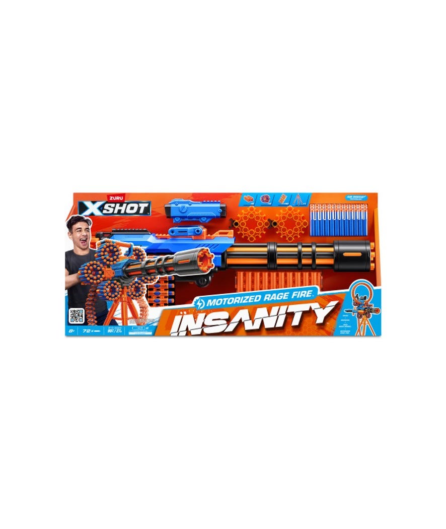 Xshot insanity motorized rage fire mitragliatrice multicolor