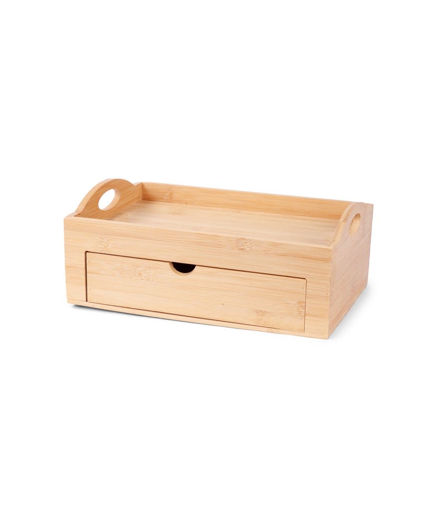 Scatola porta capsule e porta bustine bambù