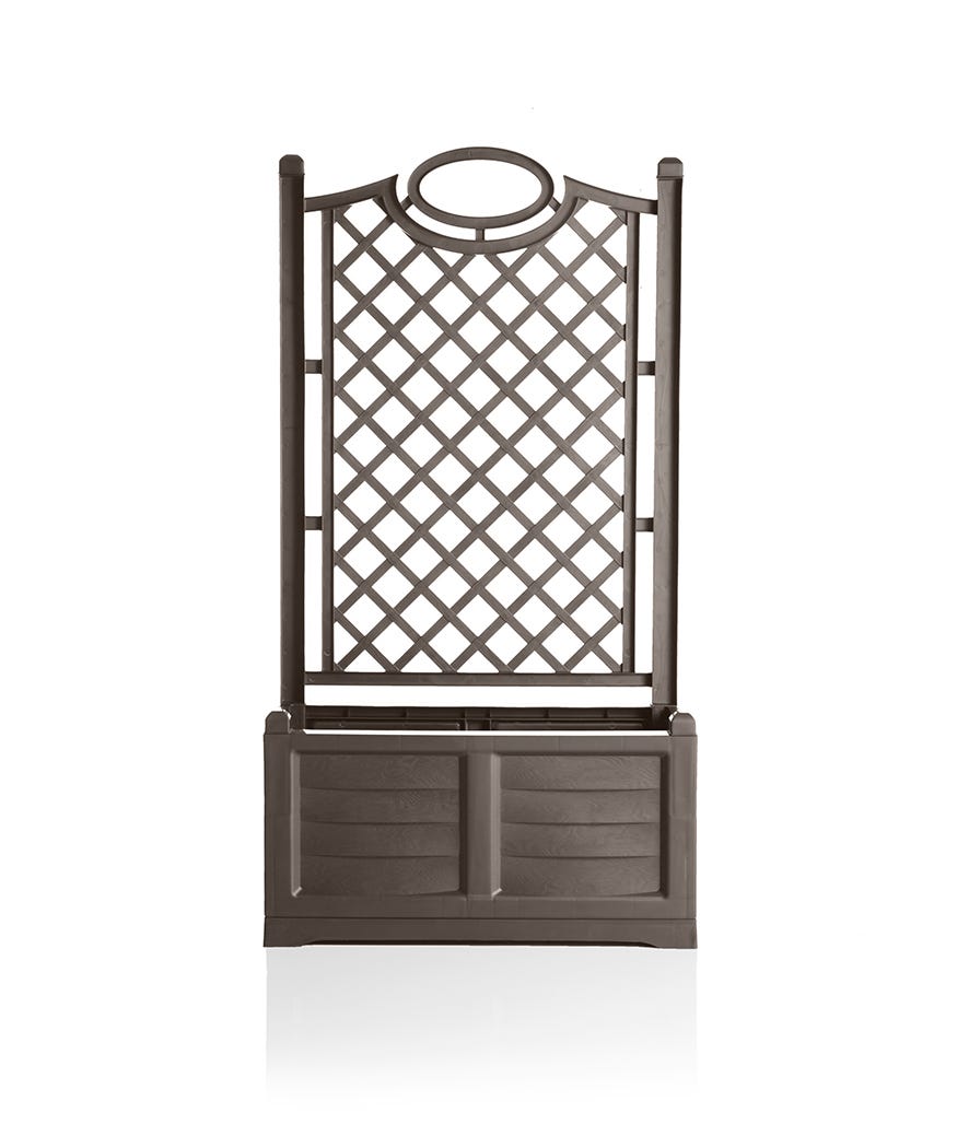 Fioriera separe cappuccino con spalliera 80 cm beige