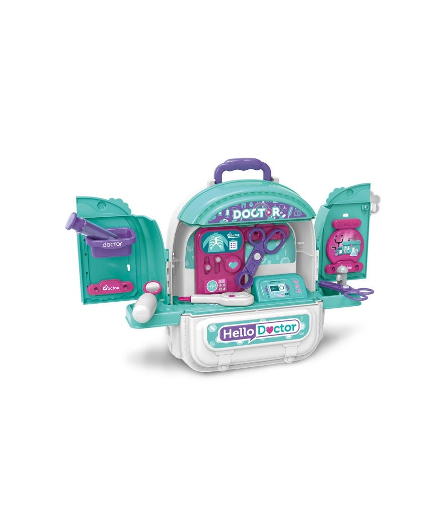 Zainetto 3 in 1 Doctor House verde acqua