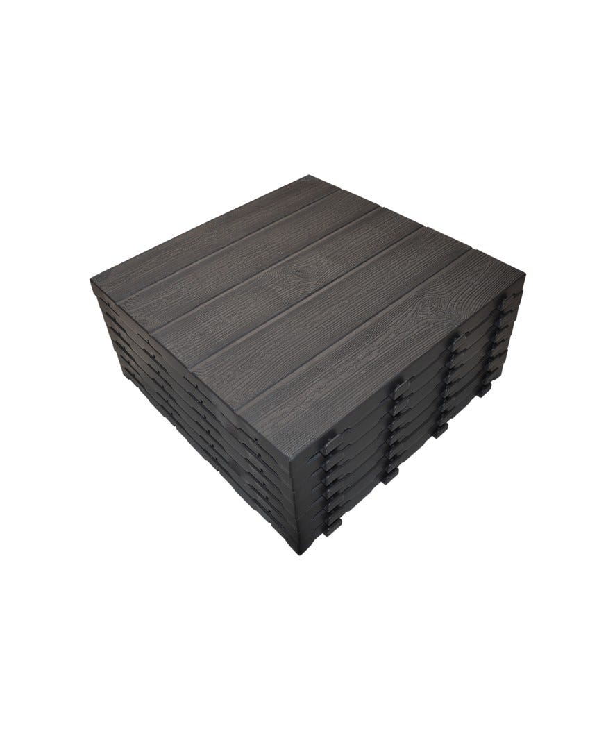 Kit piastrelle plastica marrone
