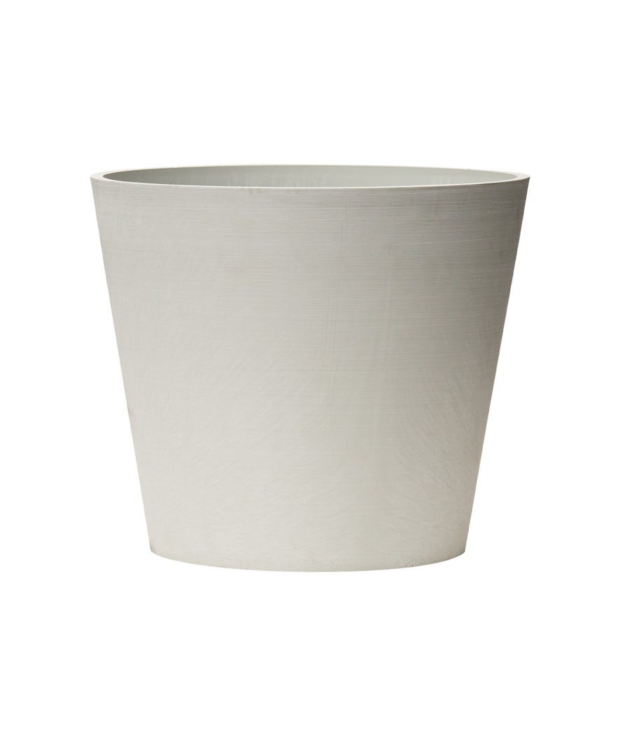 Vaso per fiori bianco 30 cm bianco