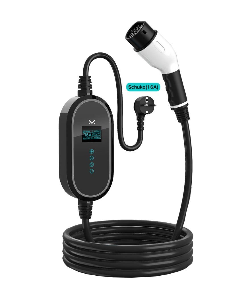 Stazione ricarica per veicoli elettrici HYBRON V1 nero