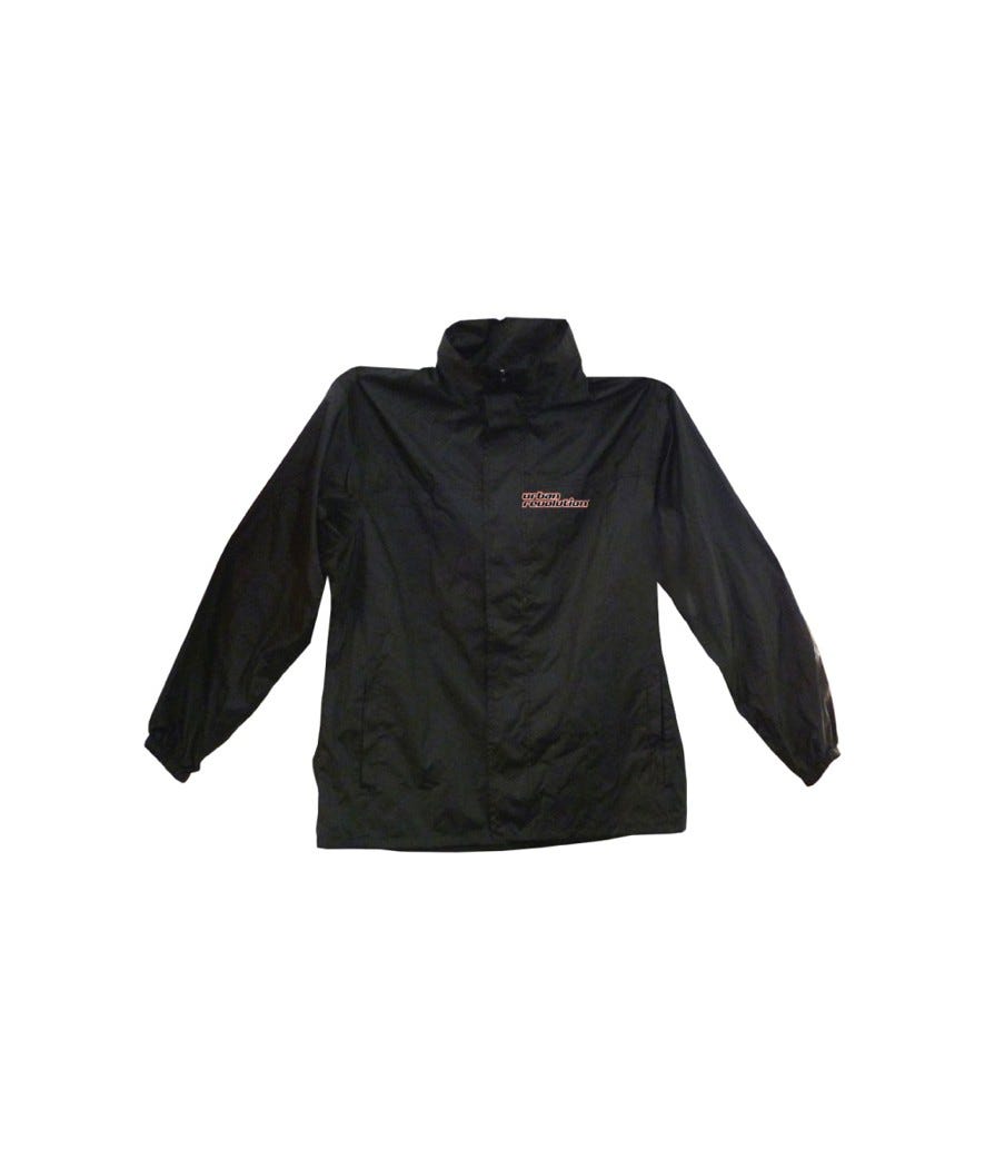 Giacca emergenza antipioggia unisex nero