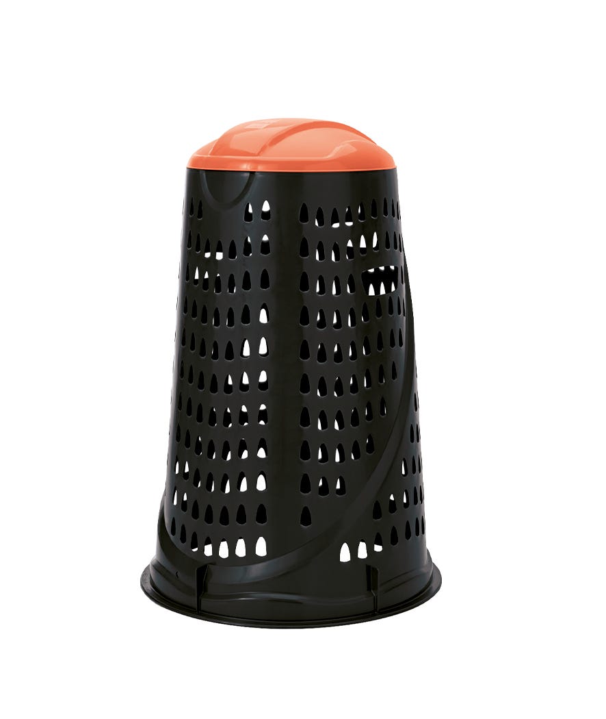 Portasacco Vario 100 L color nero e arancio bicolor