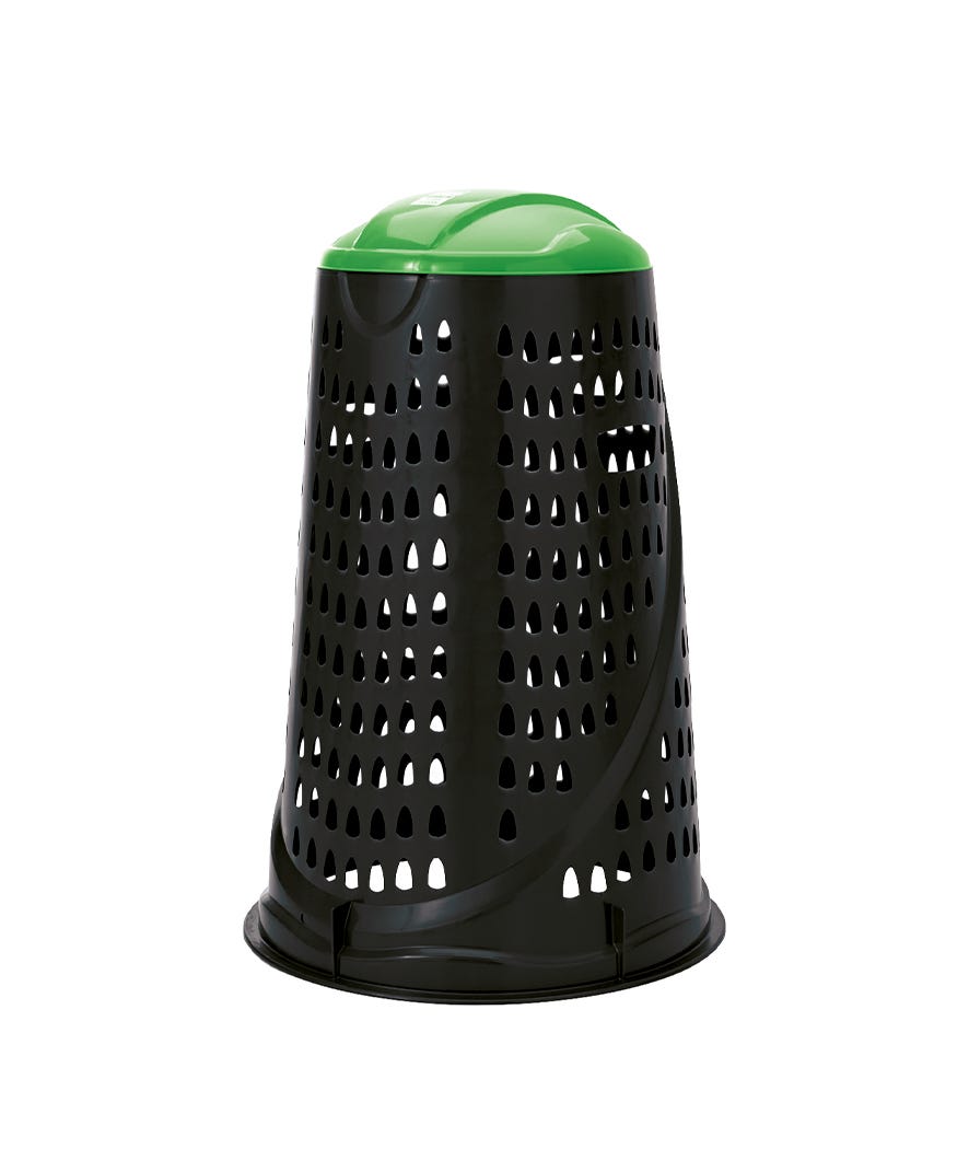 Portasacco Vario 100 L color nero e verde bicolor