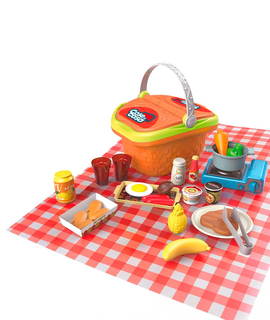 Cestino picnic multicolor