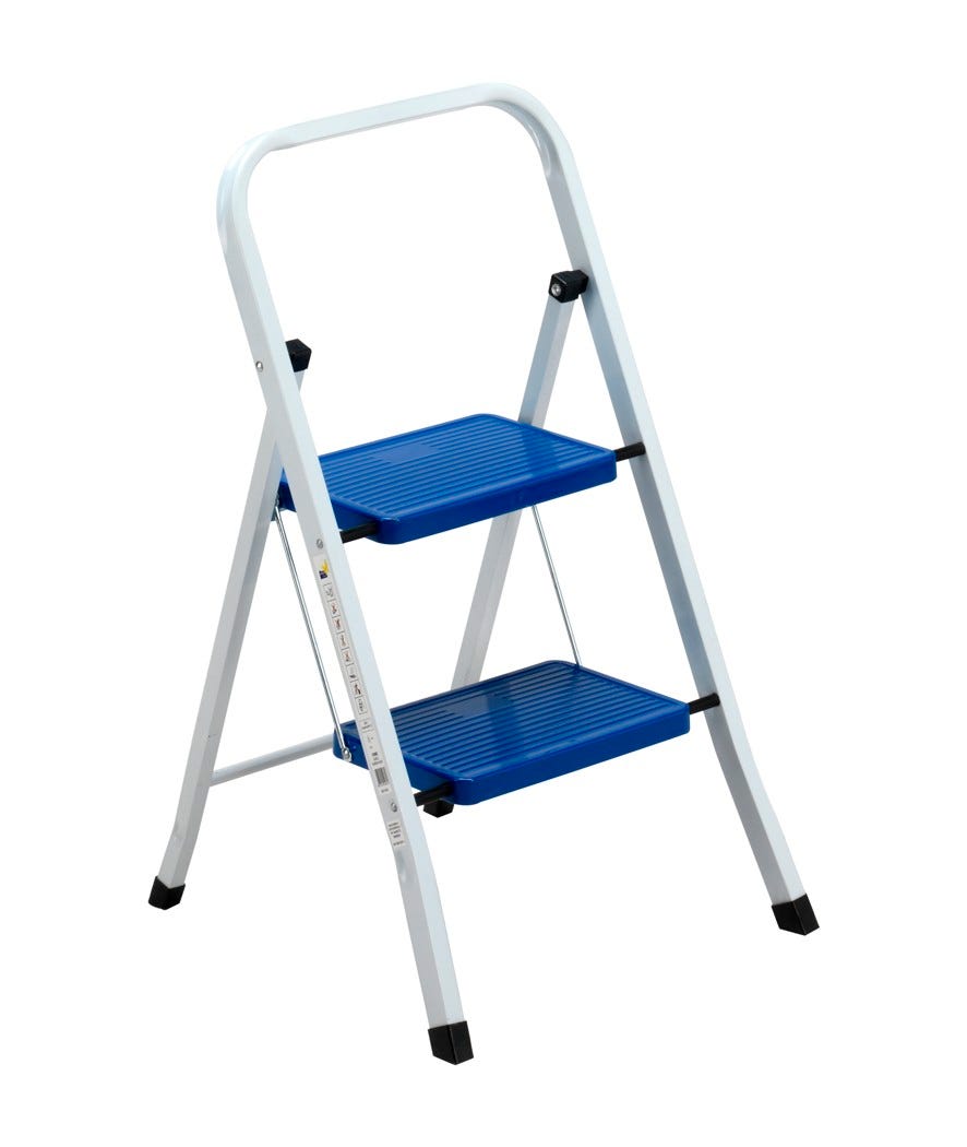 Sgabello Everest 2 gradini blu
