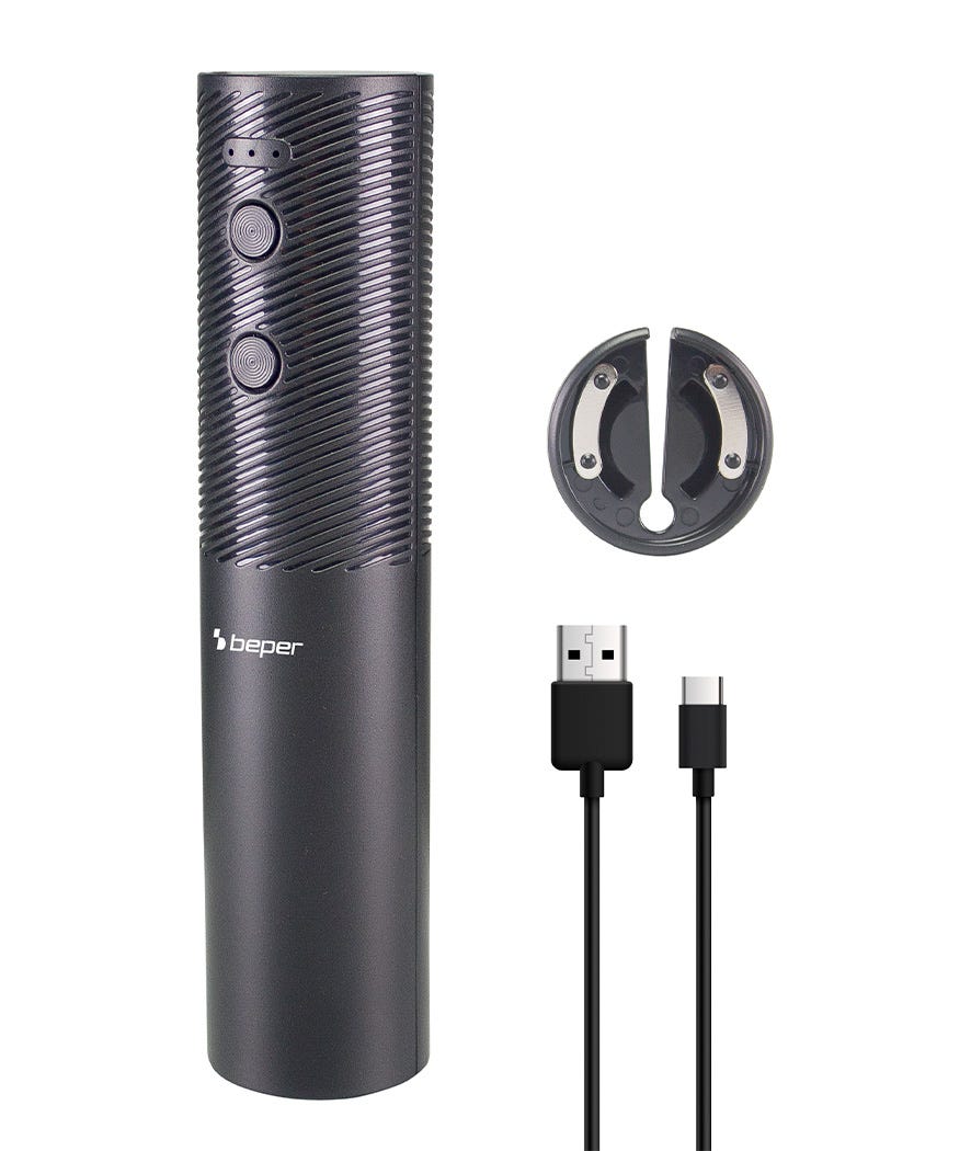 Cavatappi ricaricabile USB nero