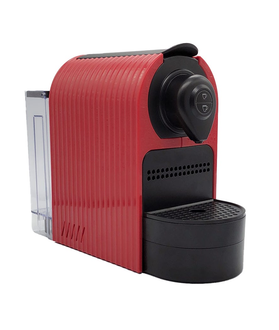 Macchina caffè compatibile nespresso rosso