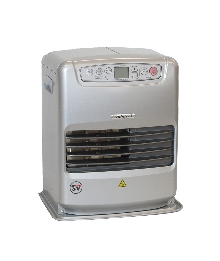 Stufa a combustibile liquido 3000 W silver
