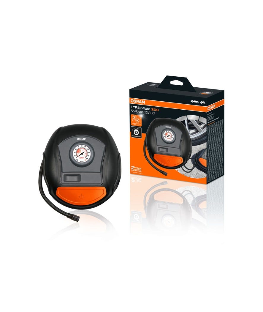 Gonfia pneumatici analogico Osram nero