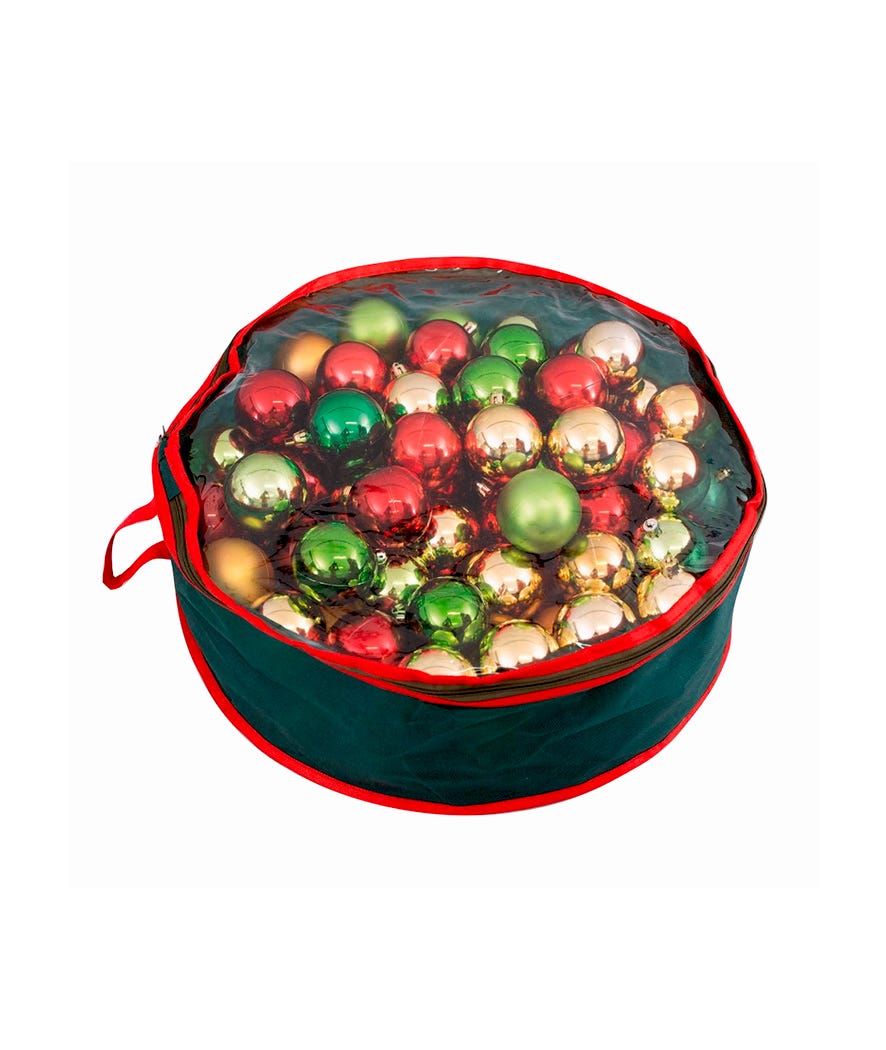 Set 80 sfere verde oro rosse multicolor