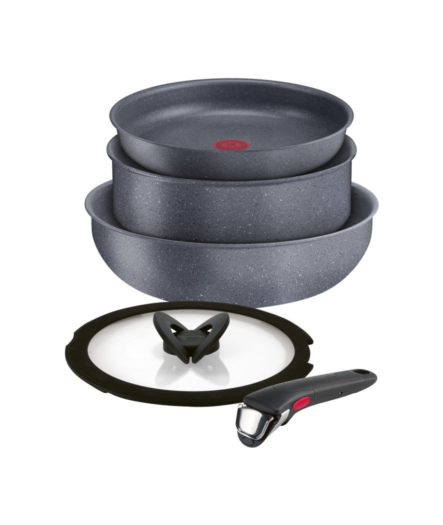Set pentole da 5 pezzi grigio scuro