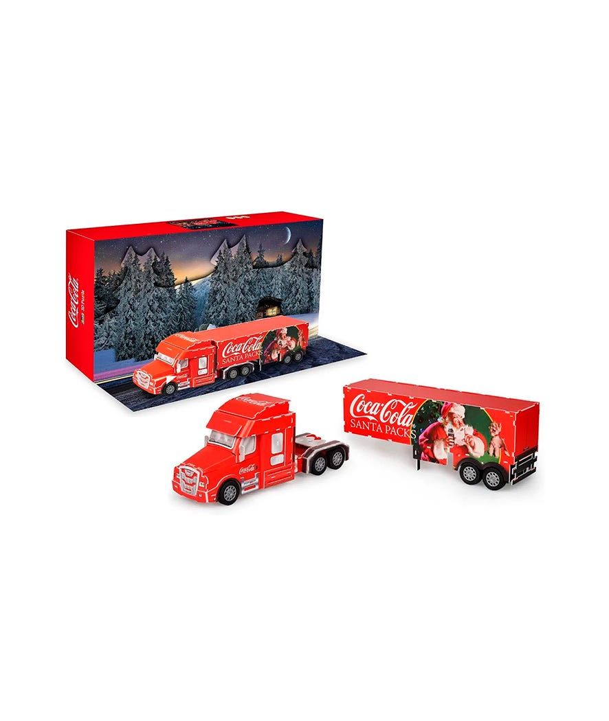 Calendario dellavvento  3D puzzle Camion Coca Cola rosso