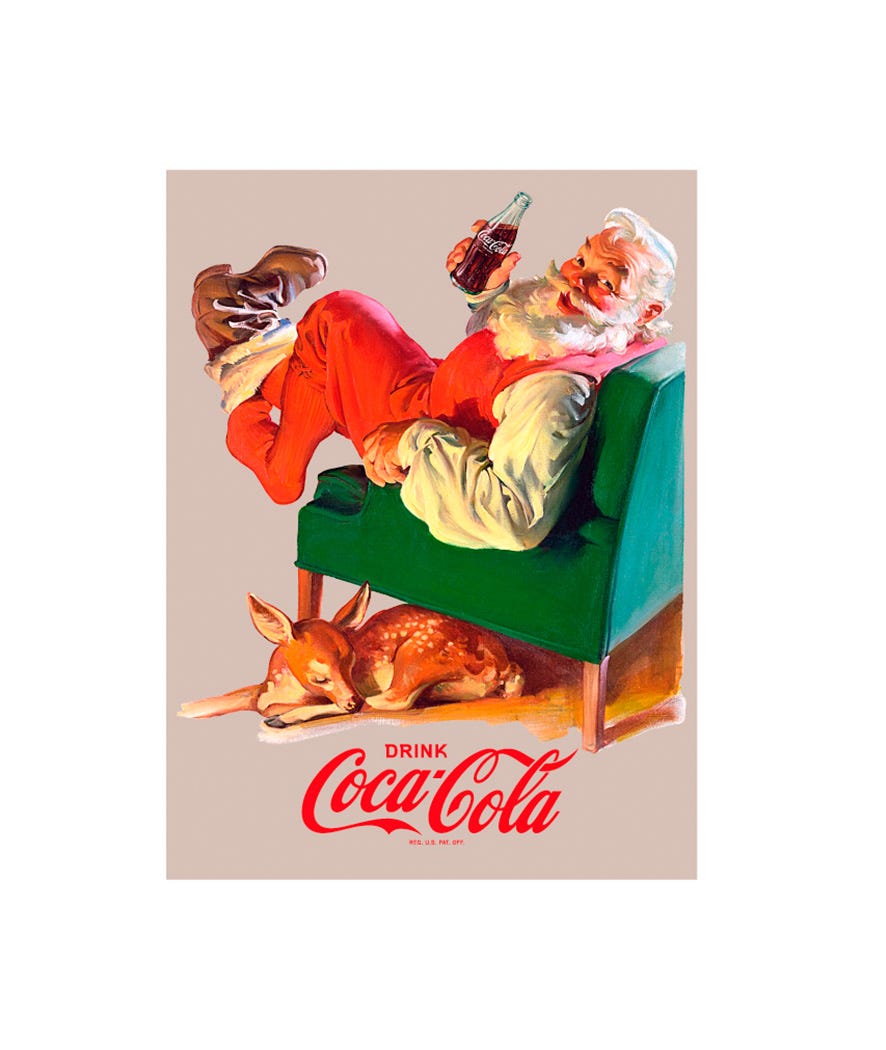 Plaid Christmas Coca Cola