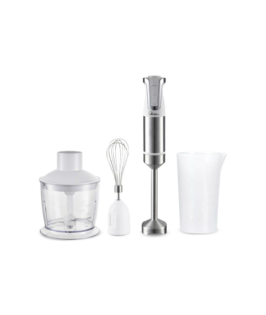 Frullatore ad immersione 3 in 1 bianco