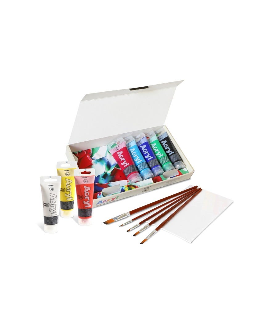 Set artistico multicolor