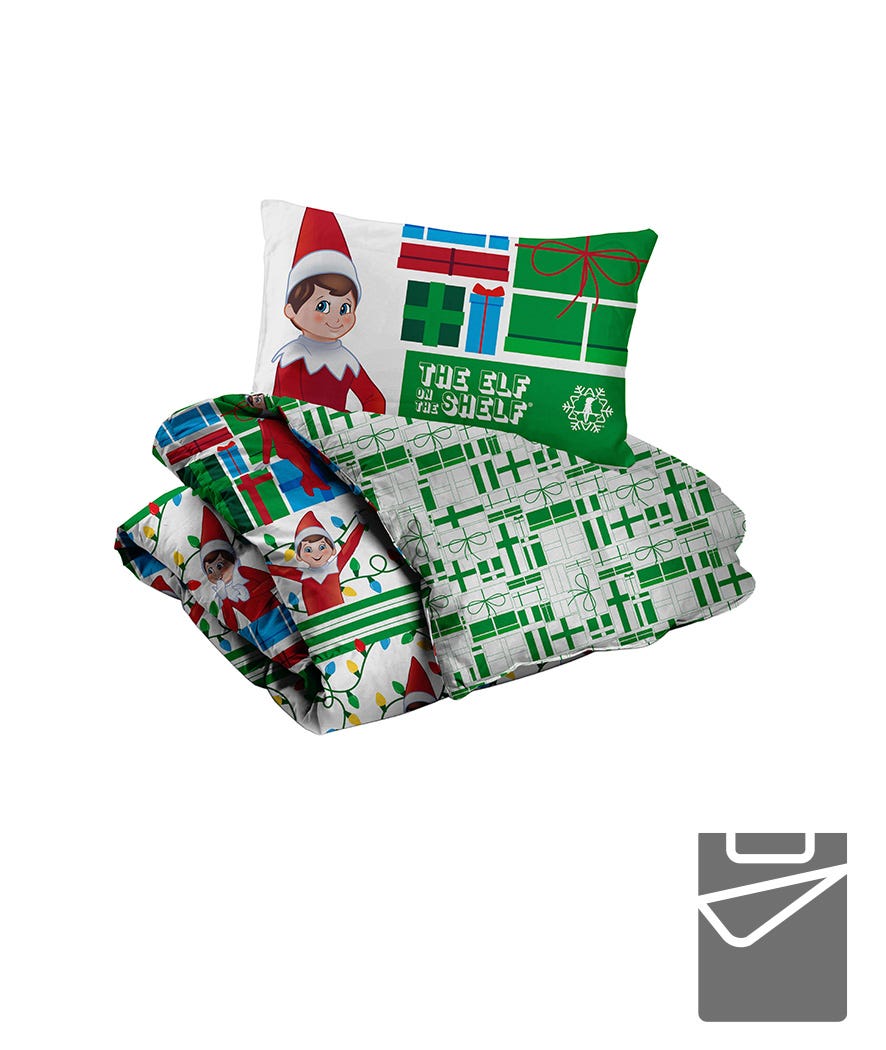 Parure copripiumino 1 piazza Elf on The Shelf multicolor