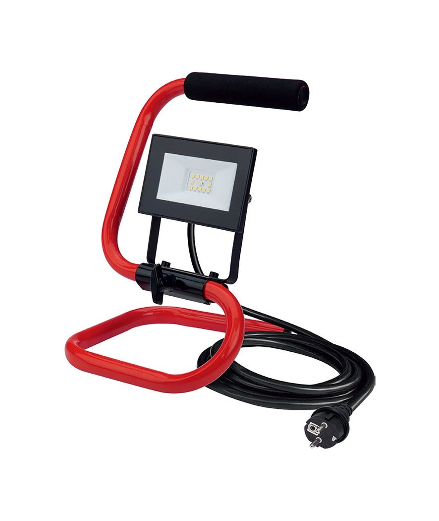 Proitettore LED da esterno 10W nero e rosso