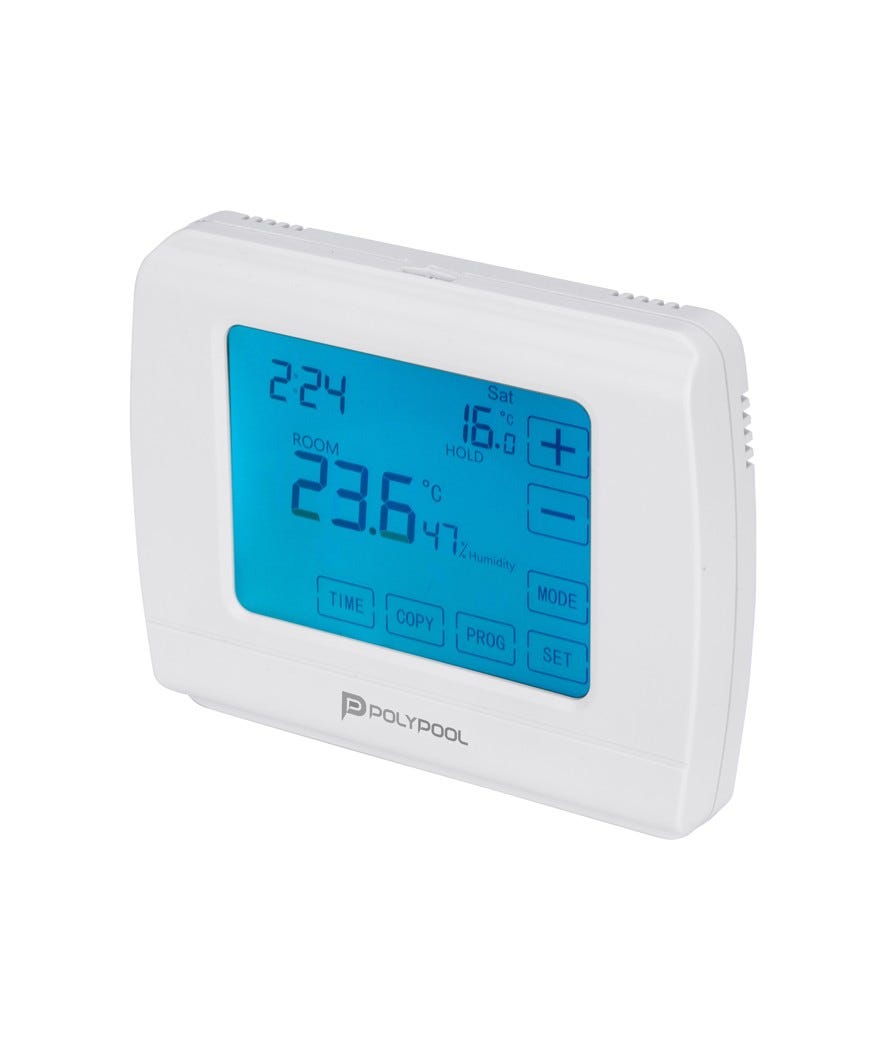 Cronotermostato digitale touch bianco