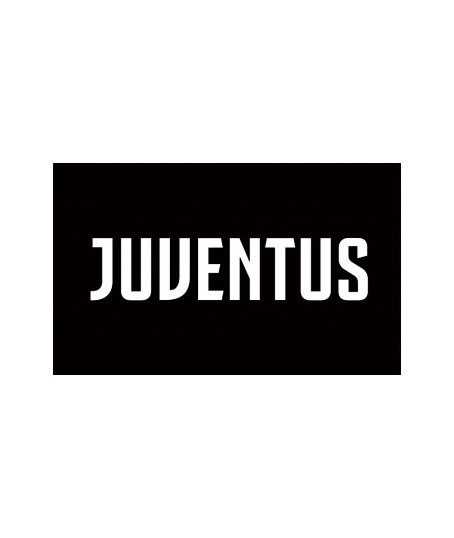 Tappeto con antiscivolo Juventus FC nero e bianco