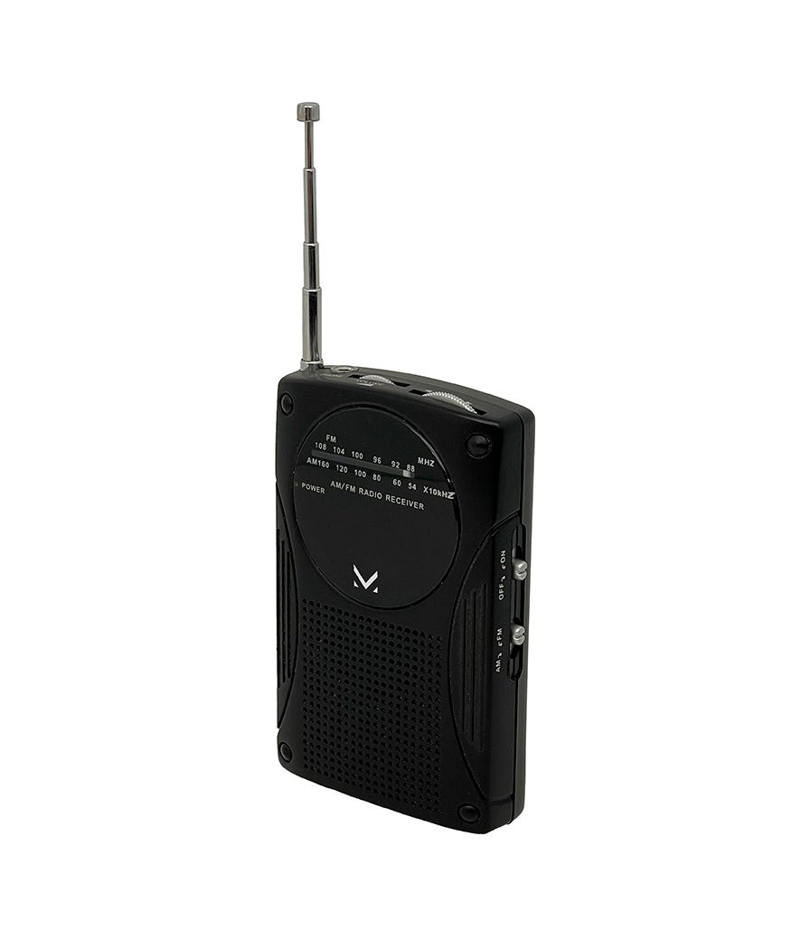 Radio portatile AM FM nero