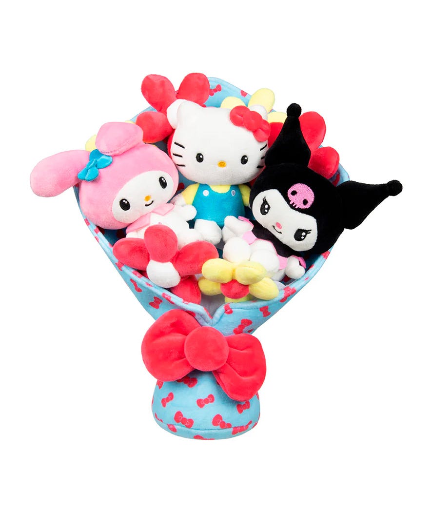Bouquet peluche 30 cm Hello Kitty multicolor