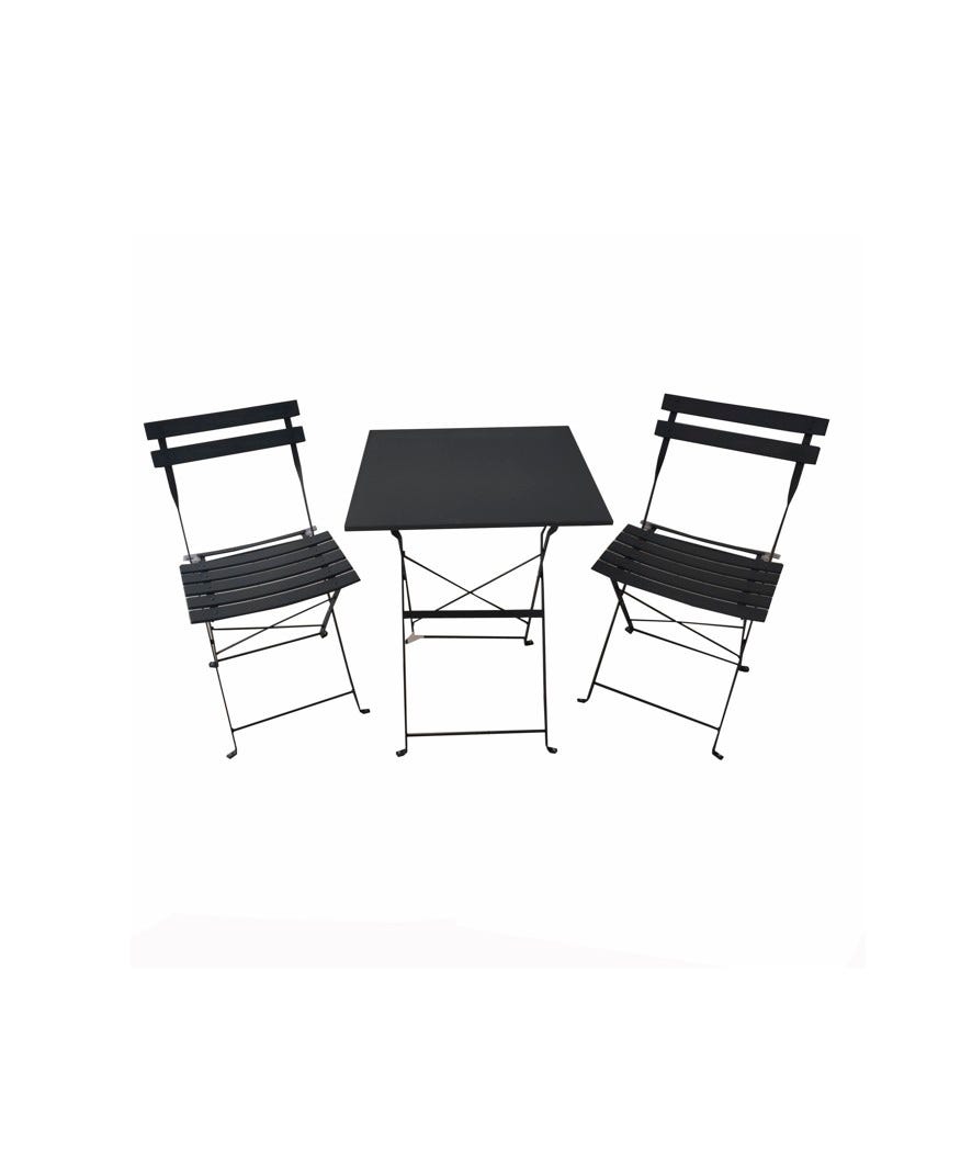 Set pieghevole in ferro antracite