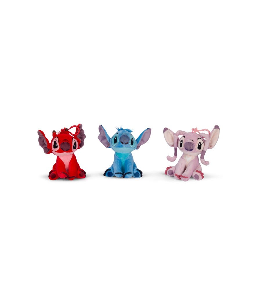 Set 3 peluches Stitch and Friends multicolor