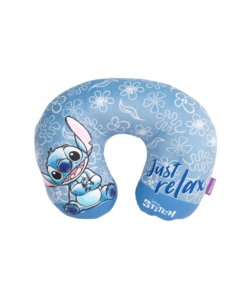 Cuscino da viaggio Stitch azzurro