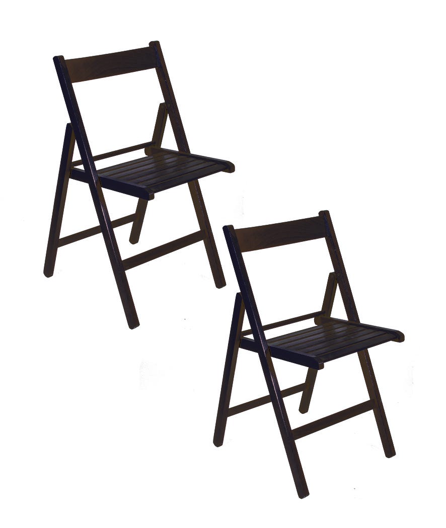 Set 4 sedie pieghevoli