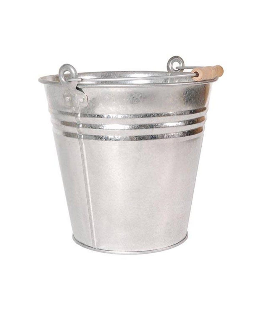 Secchio zincato 13L grigio