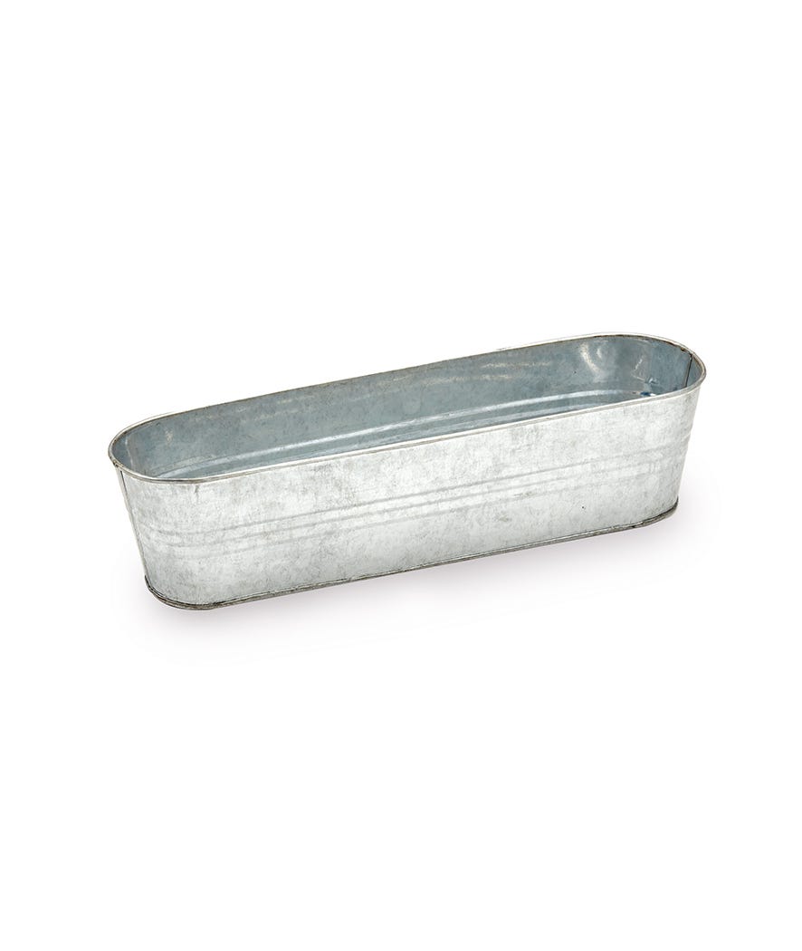 Mastello zincato 45 cm grigio