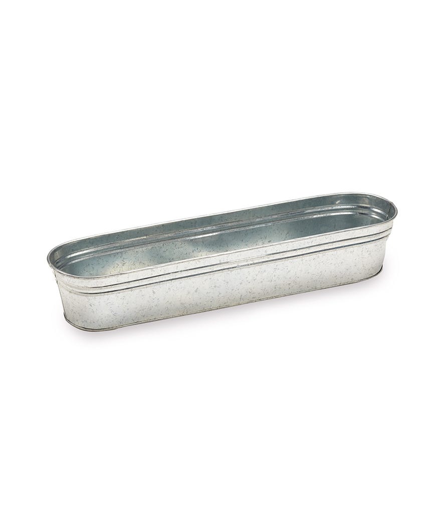 Mastello zincato 65 cm grigio